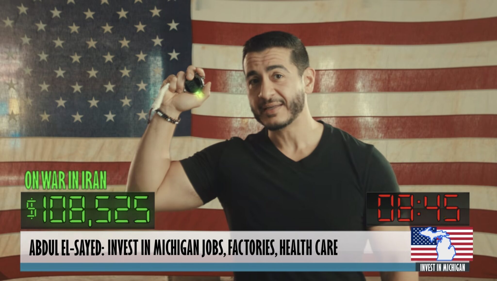 NEW AD: El-Sayed Slams Billions Washington Wastes on War in “Stopwatch ...